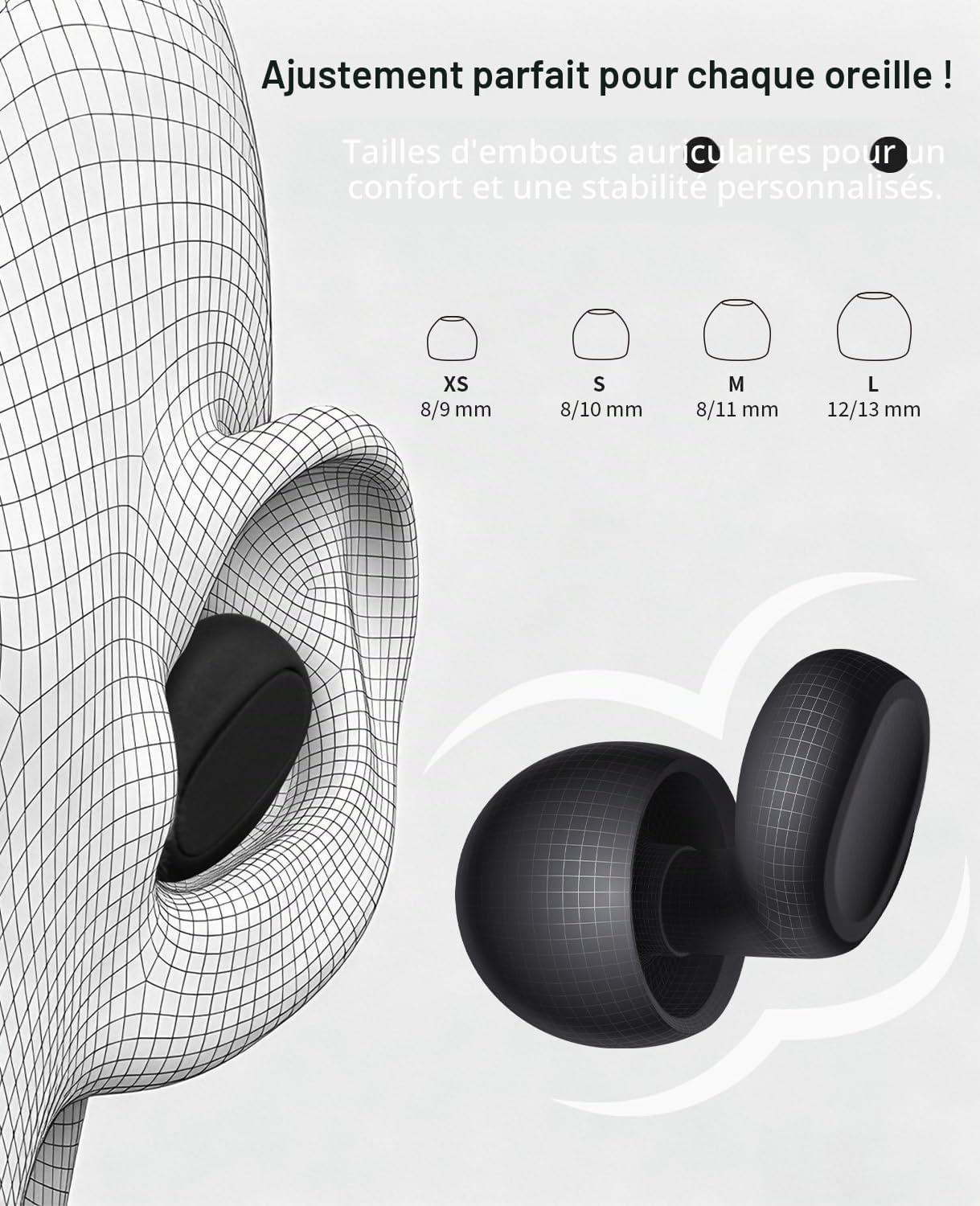 Thumbnail 4 de Bouchons d’oreille en silicone VANPIE 37 dB – version 2026, pour dormeurs latéraux et concerts