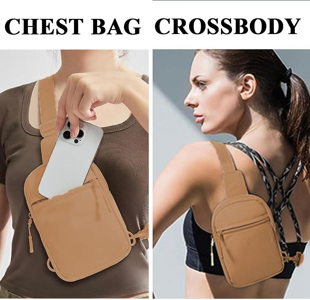 Detalle de YingStar Chest Sling Crossbody Bag for Women: Small, Waterproof & Anti-Theft