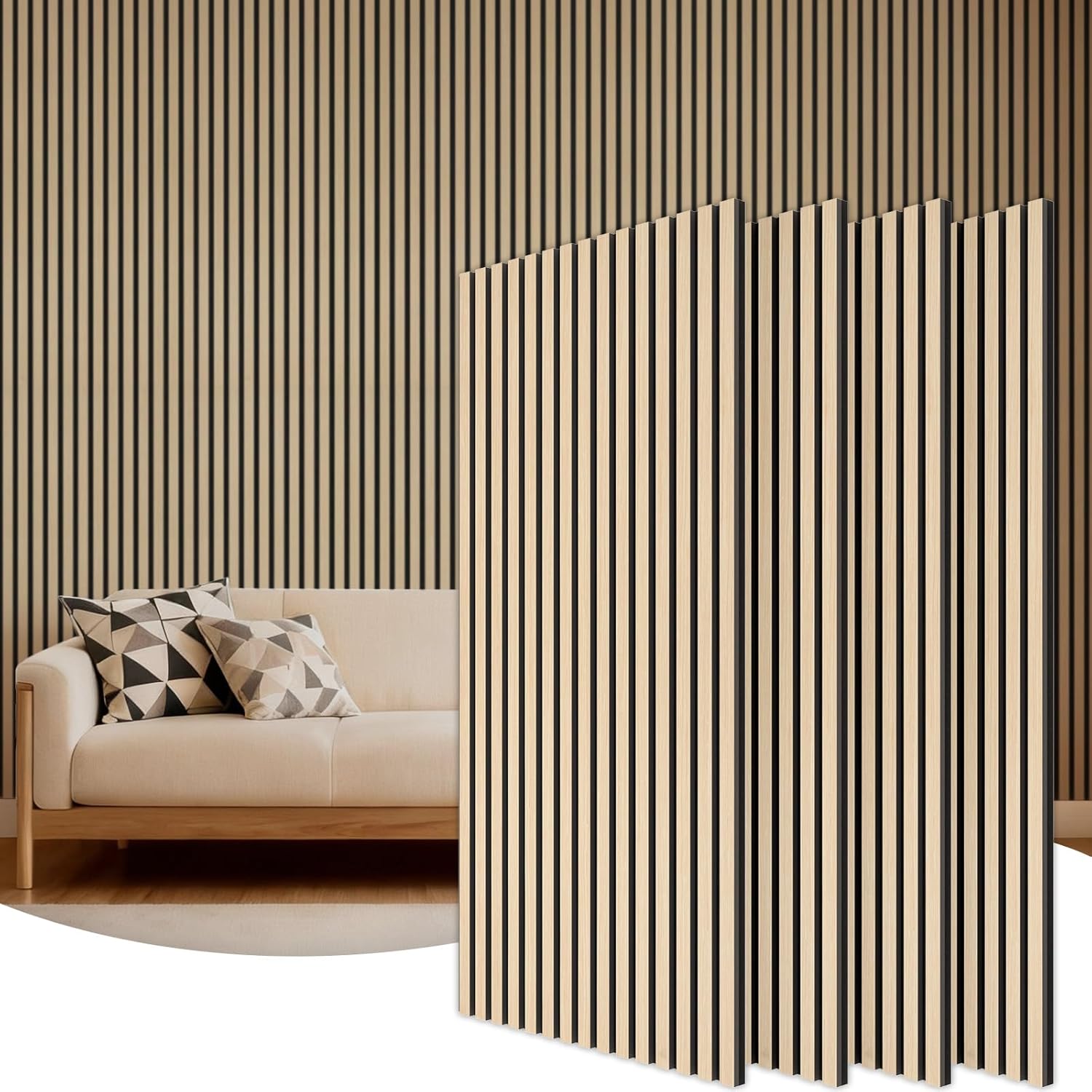 TONOR Akustikpaneele holz 4er Set 2,88m²