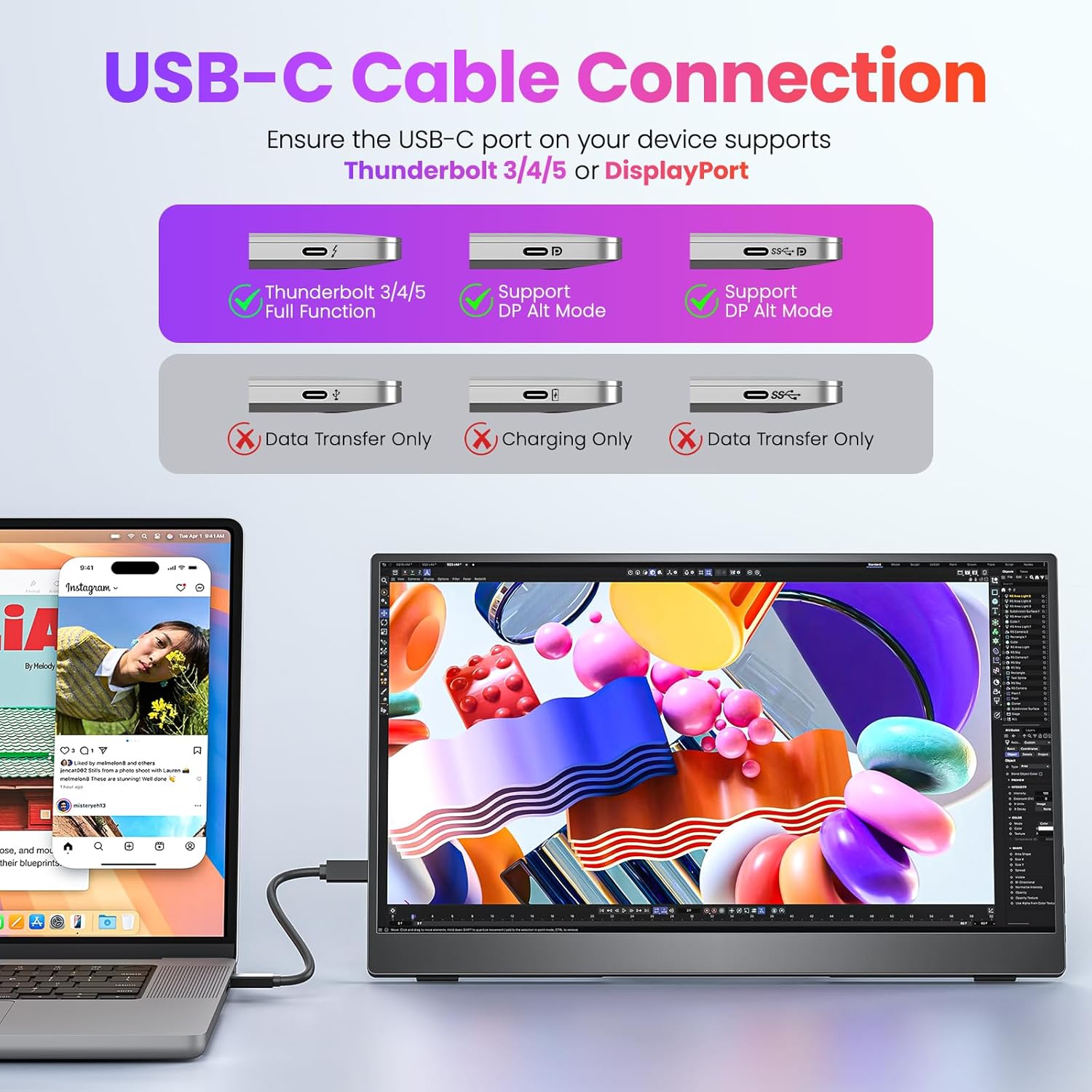 Thumbnail 1 de Upperizon Portable Monitor 15.6-inch FHD