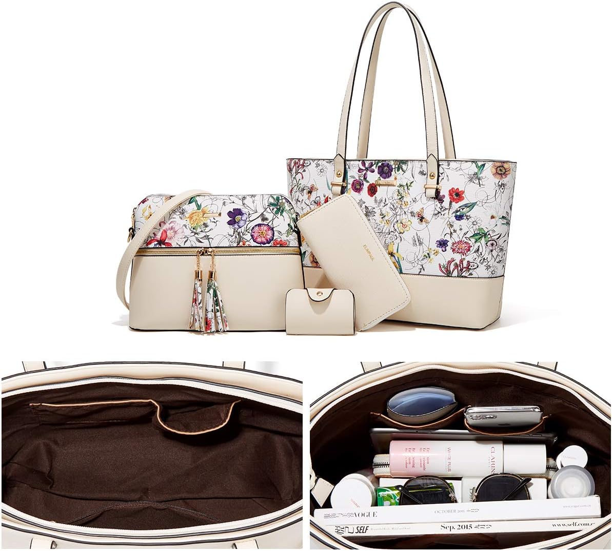 Thumbnail 2 de YTL Damen Handtasche Groß Tote Shopper 4-teilig