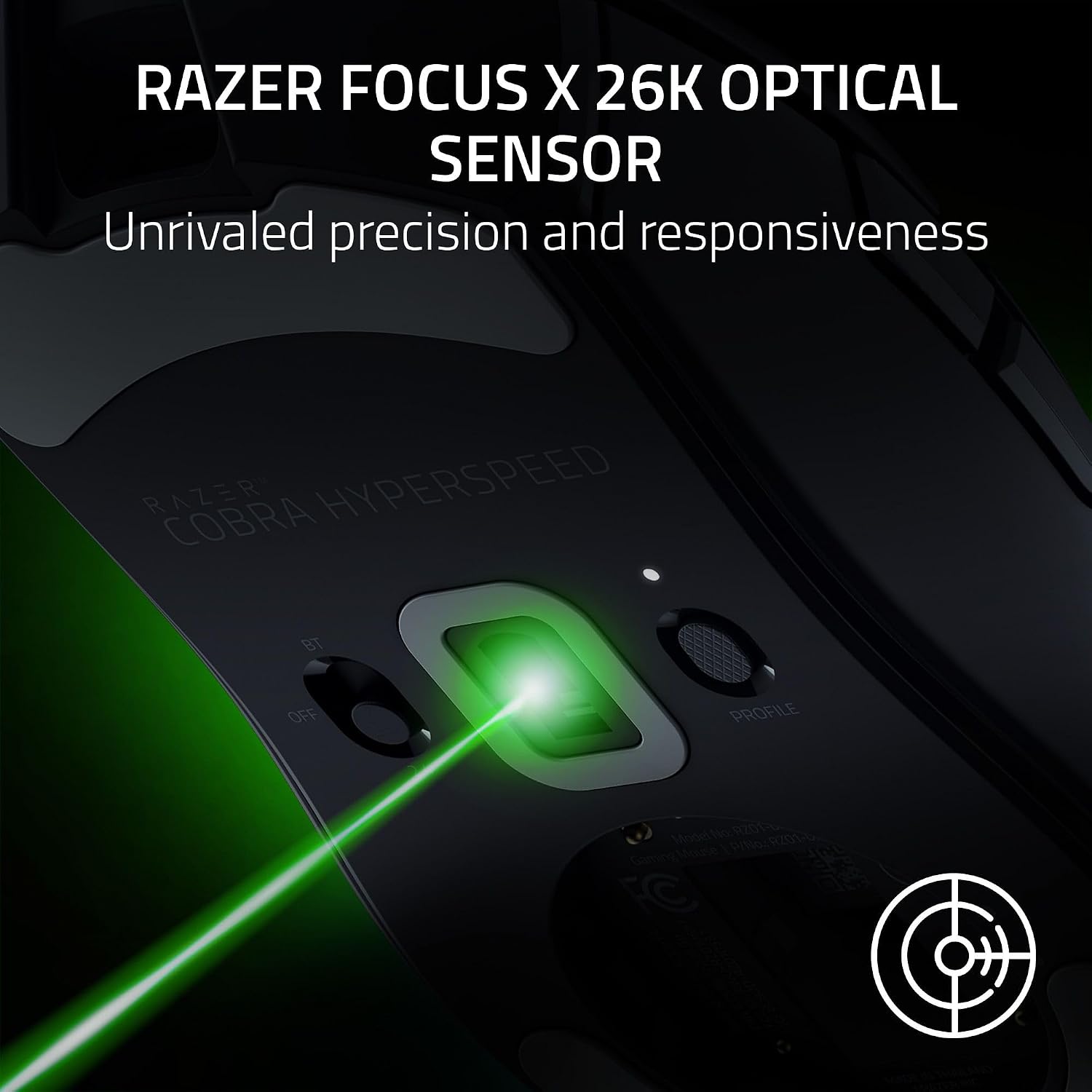Detalle de Razer Cobra HyperSpeed RZ01-05570100-R3U1 Wireless Gaming Mouse, 62 g, 26K Sensor
