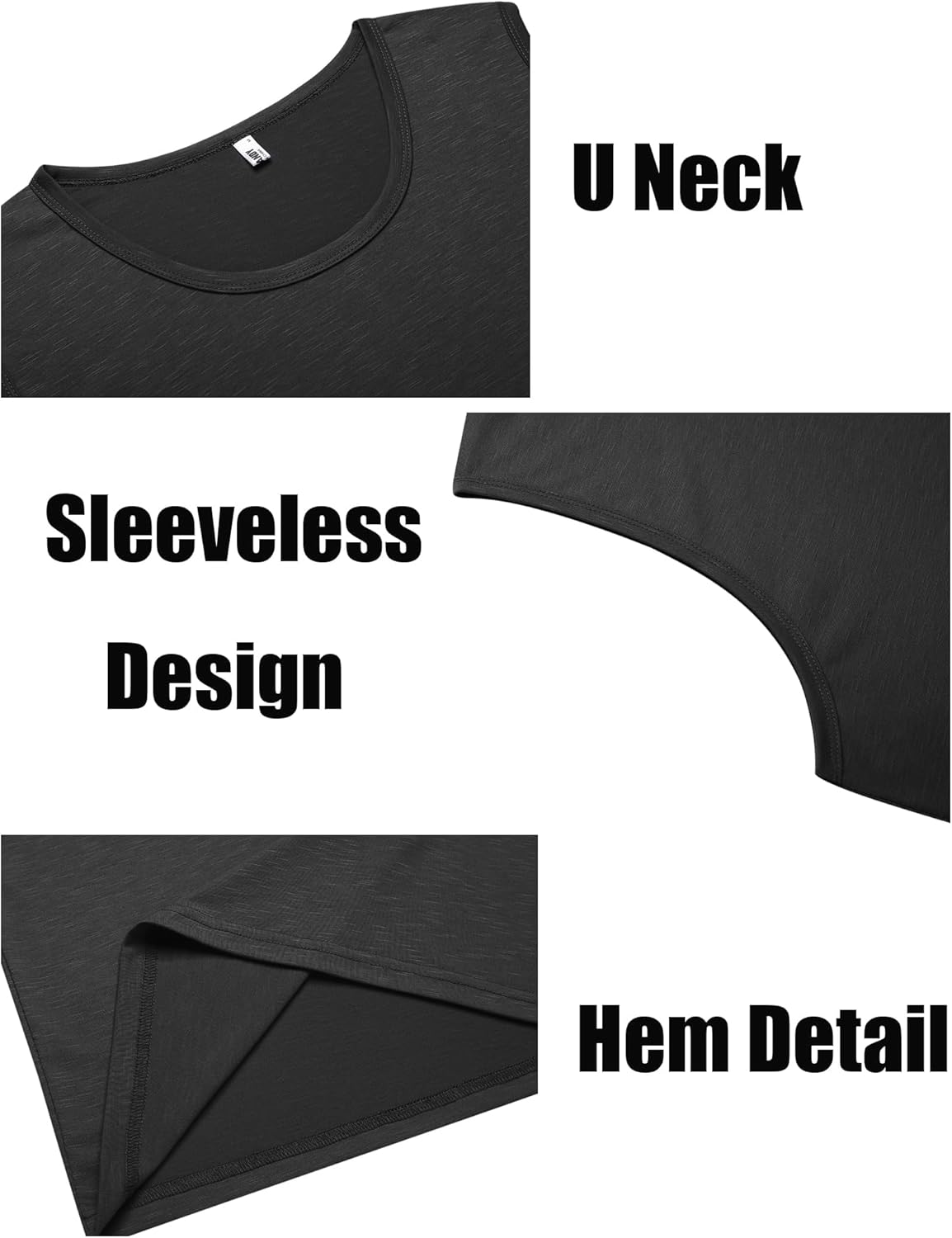 Detalle de COOFANDY Débardeur Homme sans Manches – T-shirt fitness légère et séchage rapide
