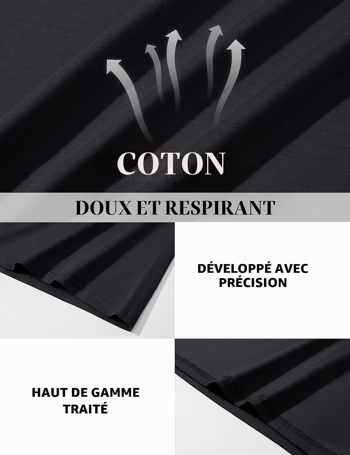 Thumbnail 5 de KEFITEVD CAV-690-DE Henley-shirt met lange mouwen in katoen