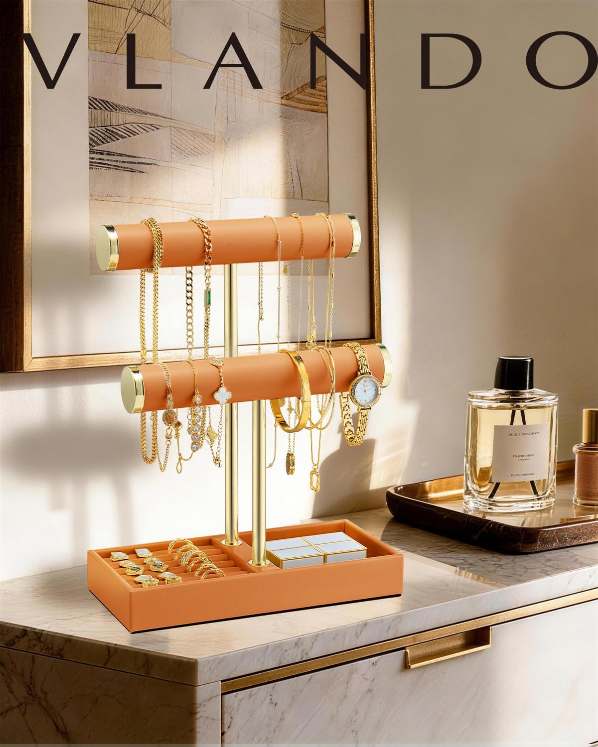 Detalle de VLANDO Jewelry Organizer, 2-Tier