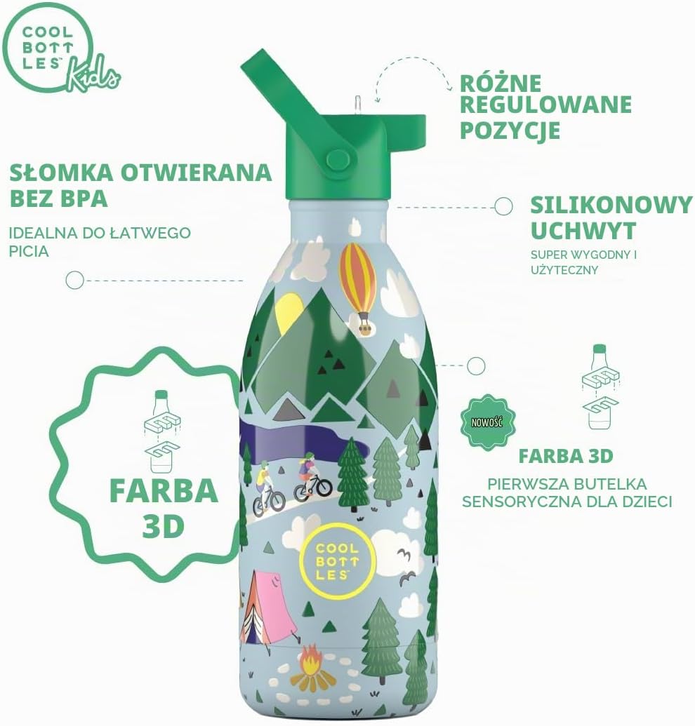 Thumbnail 4 de Cool Bottles CBBK50OA – dziecięca butelka termiczna ze stali 500 ml