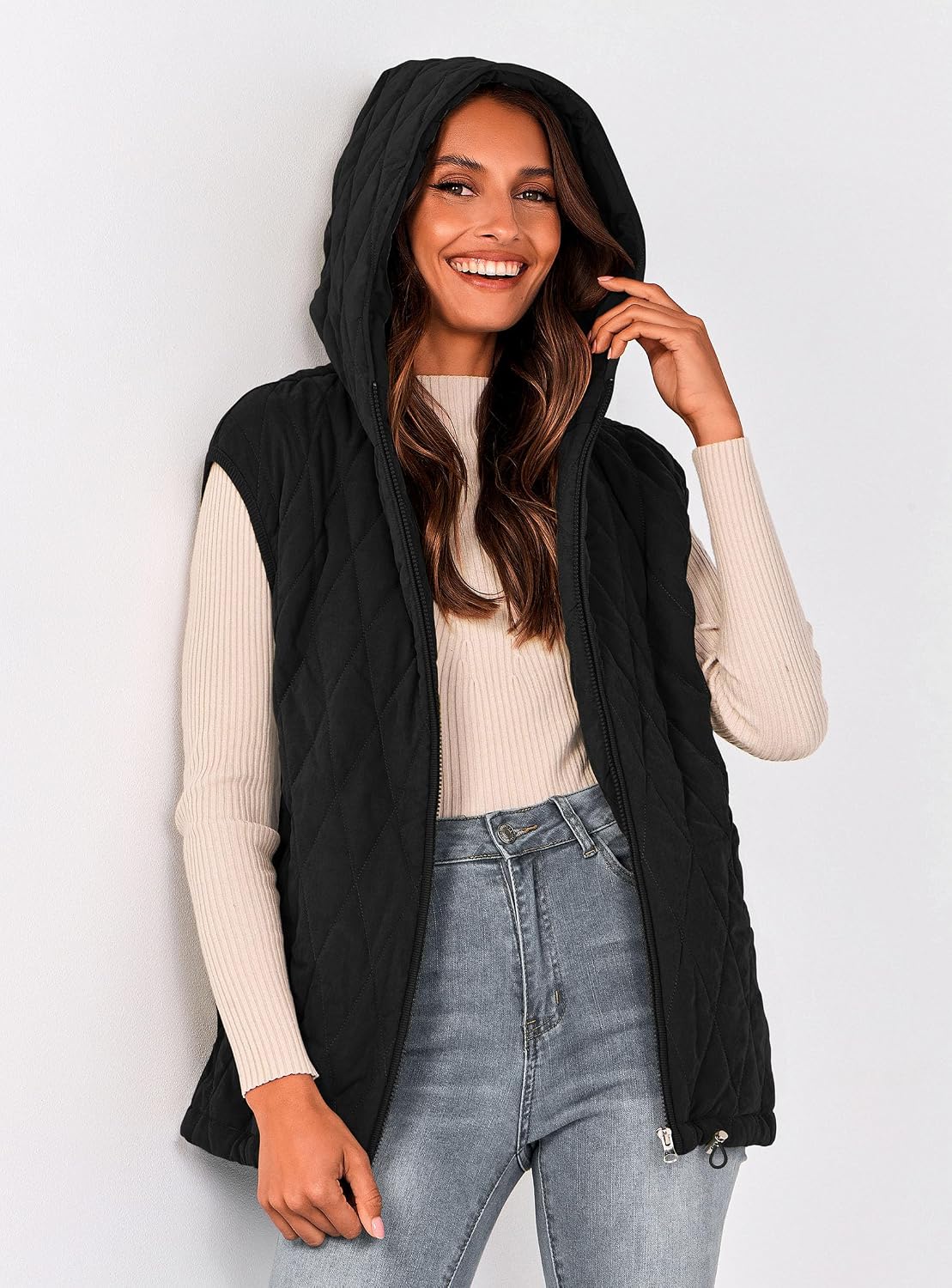 Detalle 2 de PRETTYGARDEN Women's 2026 Hooded Vest