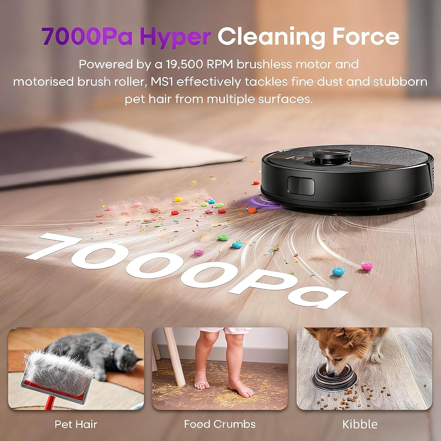 Thumbnail 1 de MONSGA MS1 Robot Vacuum Cleaner 7000Pa