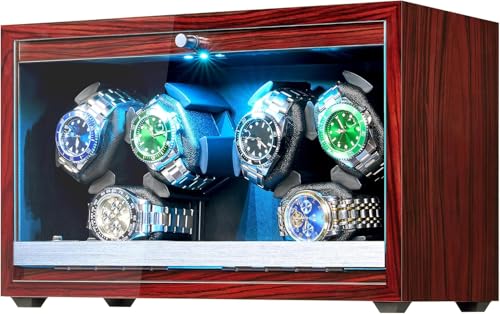 Thumbnail 7 de ANWBROAD Avvolgitore per Orologi Automatici per 6 Orologi – silenzioso e stabile