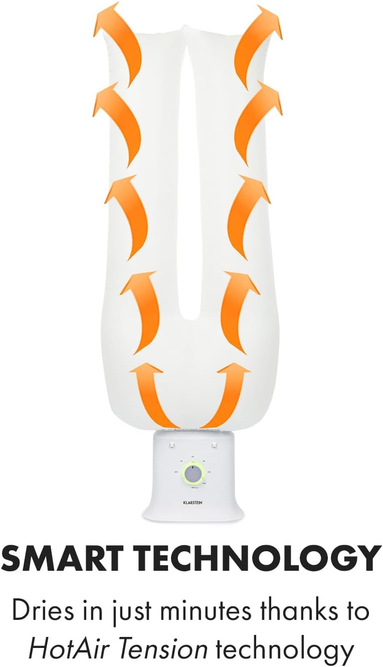Detalle de Klarstein ShirtButler Deluxe – urządzenie do suszenia i prasowania 2 w 1, 1250 W