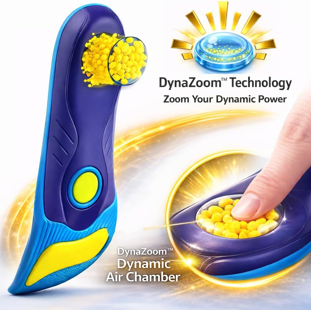 Detalle de Goofort DynaZoom Max Arch Support Gel Insoles for Men & Women