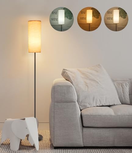 Detalle de LEAZZLE Lámpara de pie: diseño minimalista y 3 temperaturas de color para lectura, relax o trabajo