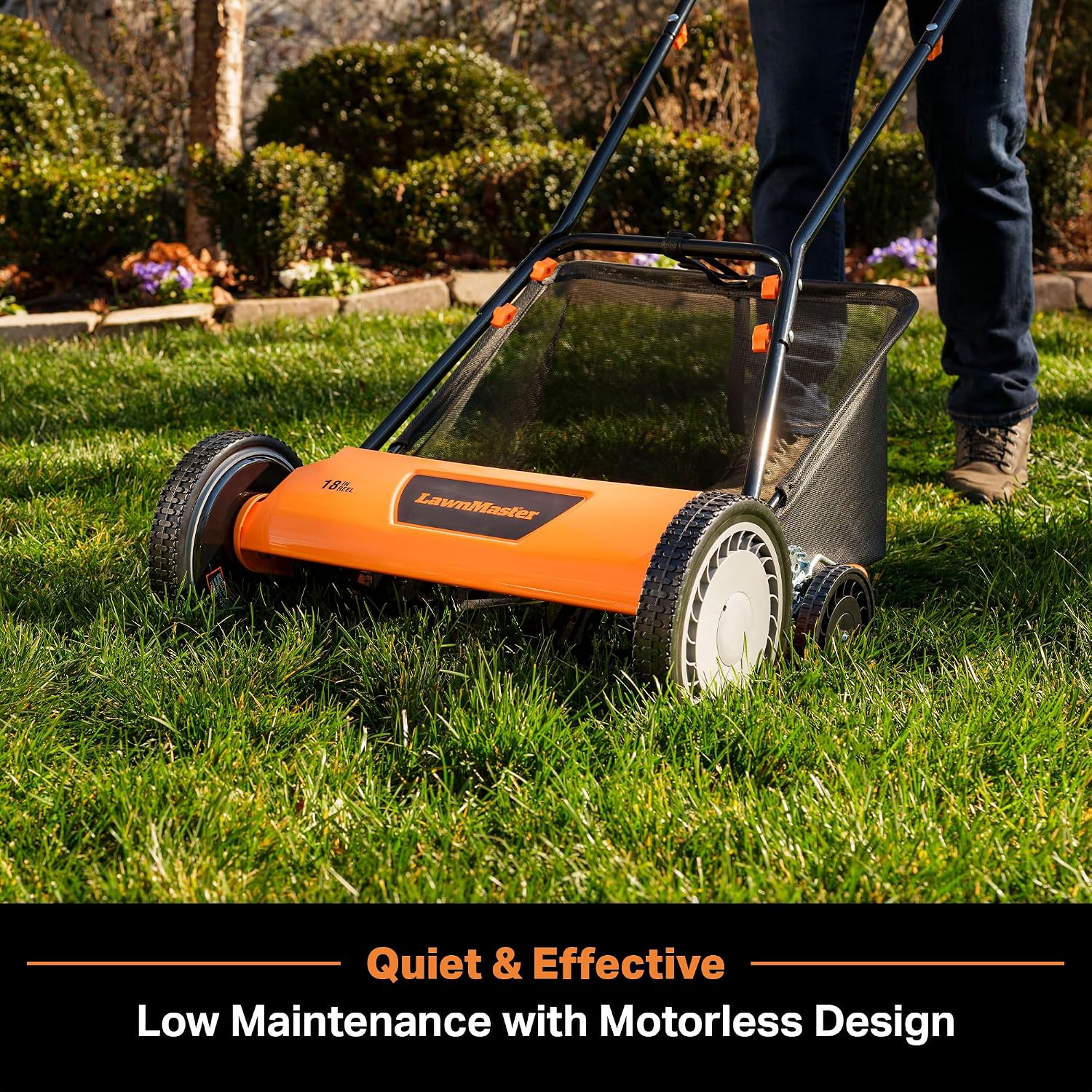 Thumbnail 5 de LawnMaster LMRM1801.01 Push Reel Lawn Mower, 18-Inch, 5-Blade