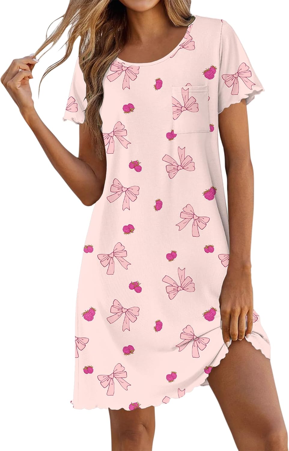 Thumbnail 6 de Ekouaer Women's Sleep Shirt, Bamboo Viscose Blend