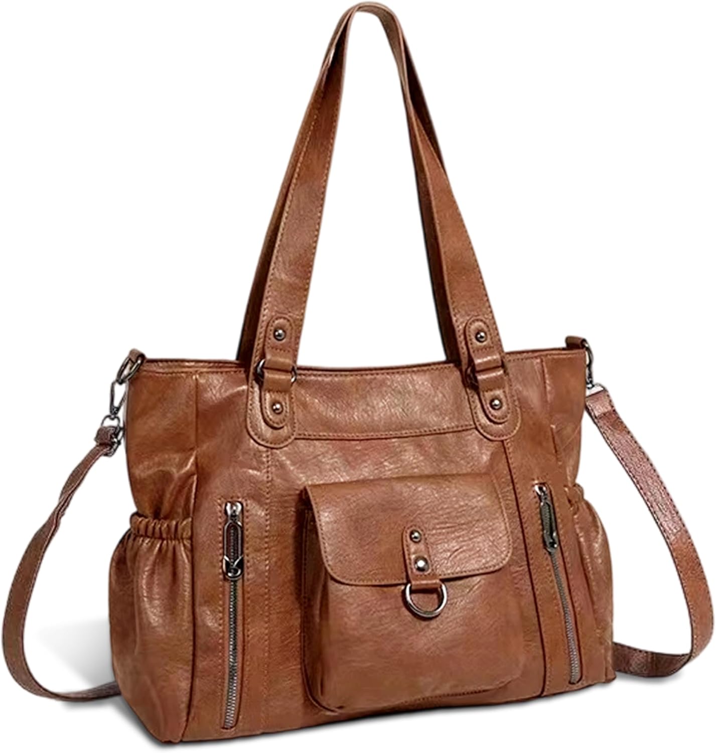 Detalle de Gluckstar Sac à Main Femme Grande Capacité – Cabas PU Imperméable et Vintage Chic