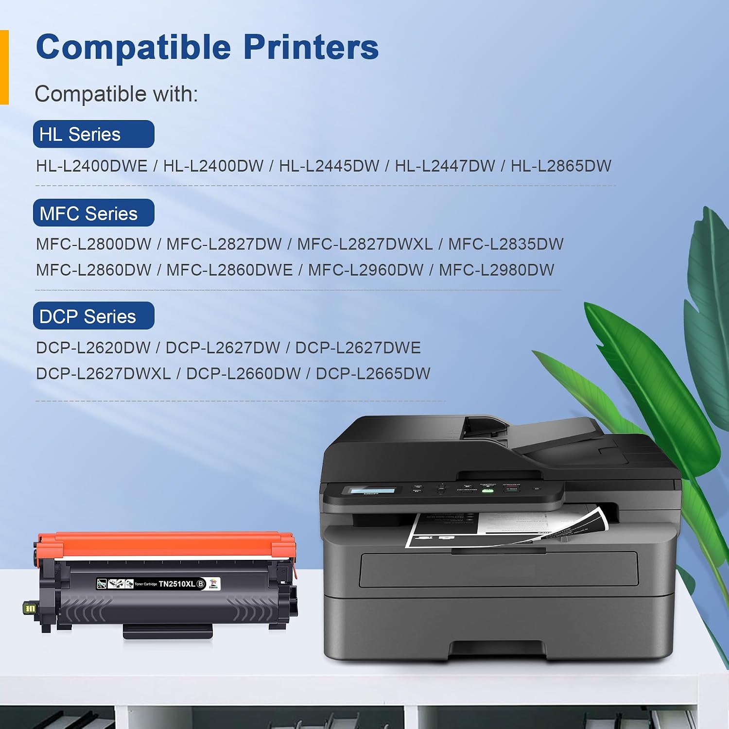 Detalle de Palmtree TN2510XL Toner for Brother TN-2510 – 3000 pages, eco-friendly option