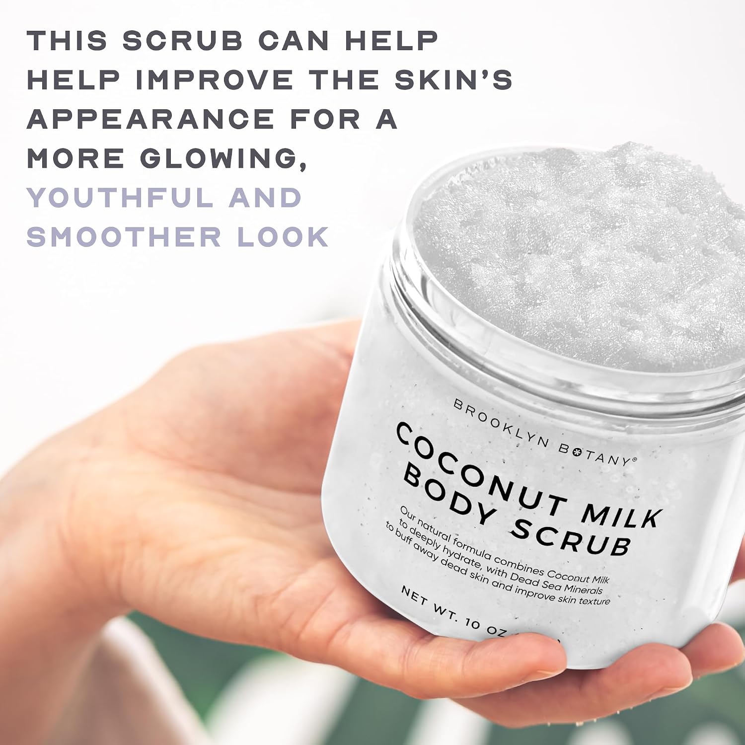 Thumbnail 5 de Brooklyn Botany BBCBS Coconut Milk Body Scrub, 10 oz Salt Exfoliator