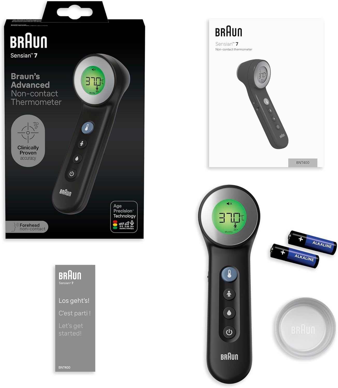 Detalle 2 de Braun Sensian 7 Forehead Non-Contact Thermometer (BNT400)