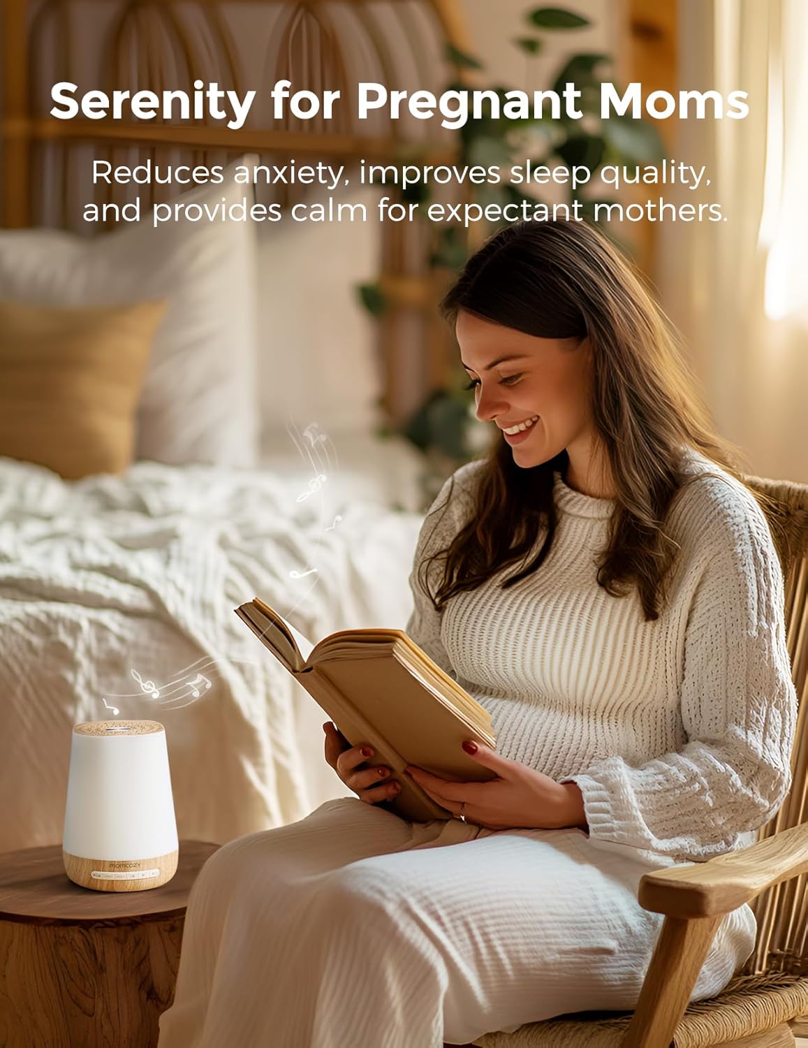 Thumbnail 6 de Momcozy White Noise Machine – Tragbar, 34 Geräusche, Nachtlicht & App-Steuerung