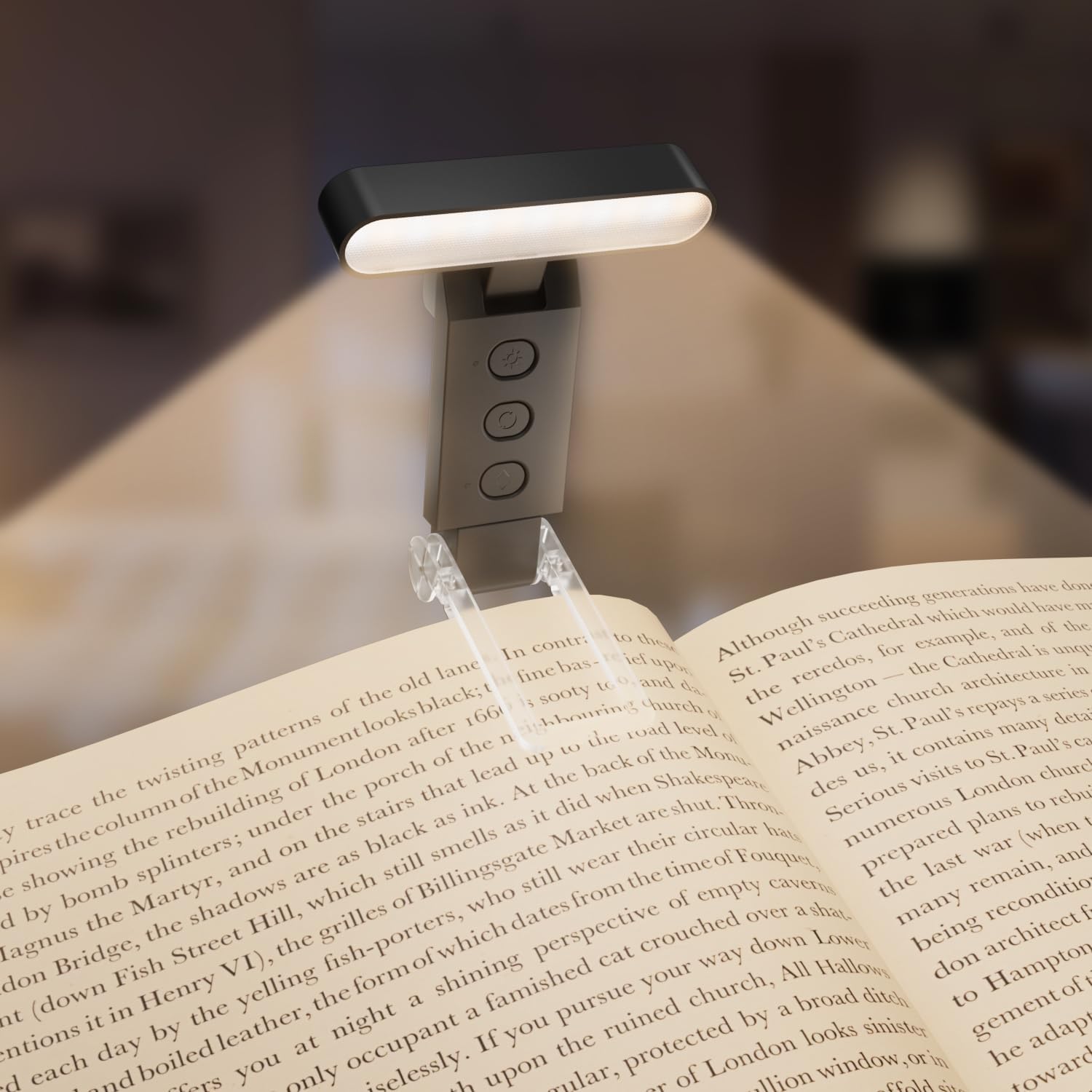 Electight Lámpara de Lectura LED Clip: comodidad portátil con brillo ajustable