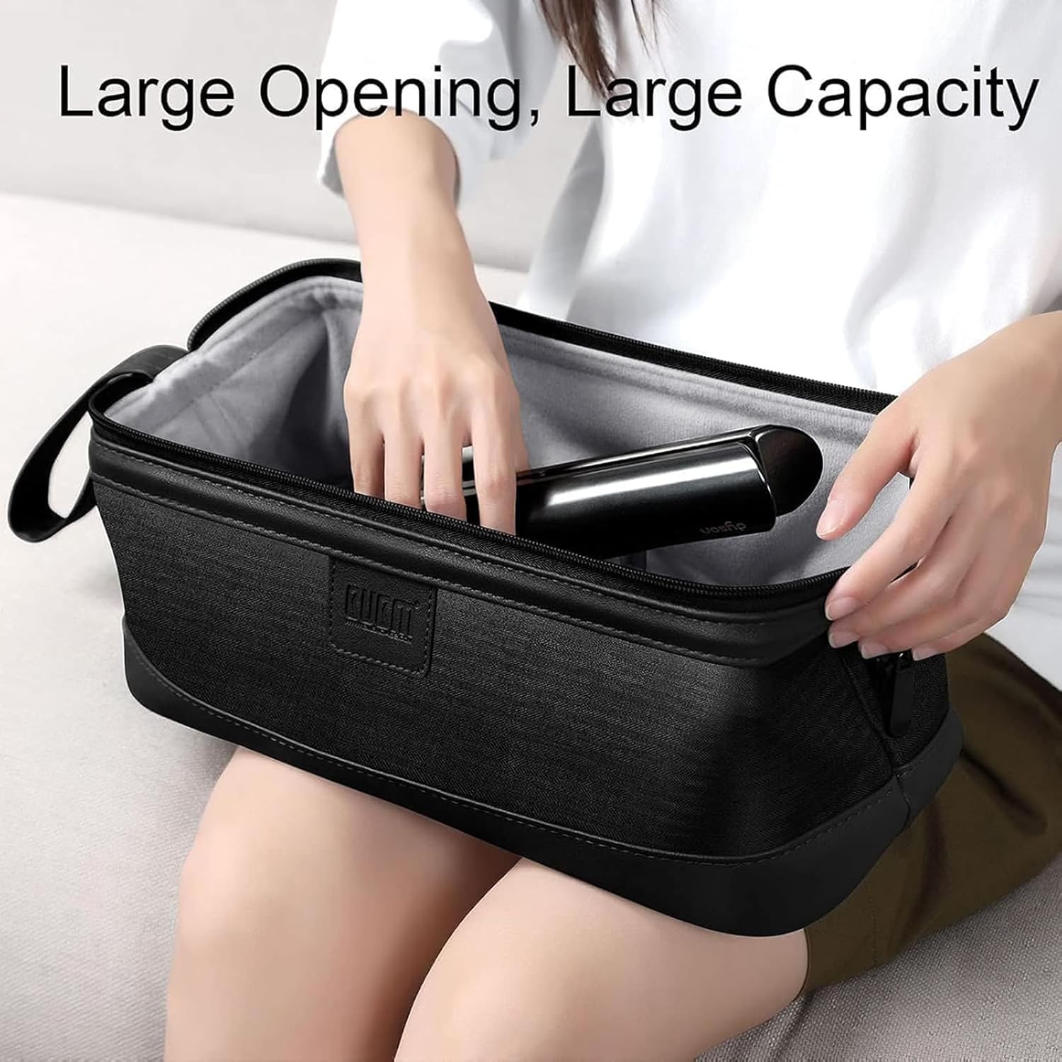 Detalle de BUBM Portable Travel Storage Bag for Dyson Supersonic, Airwrap, Corrale and Shark Flexstyle – Compact, Durable Case
