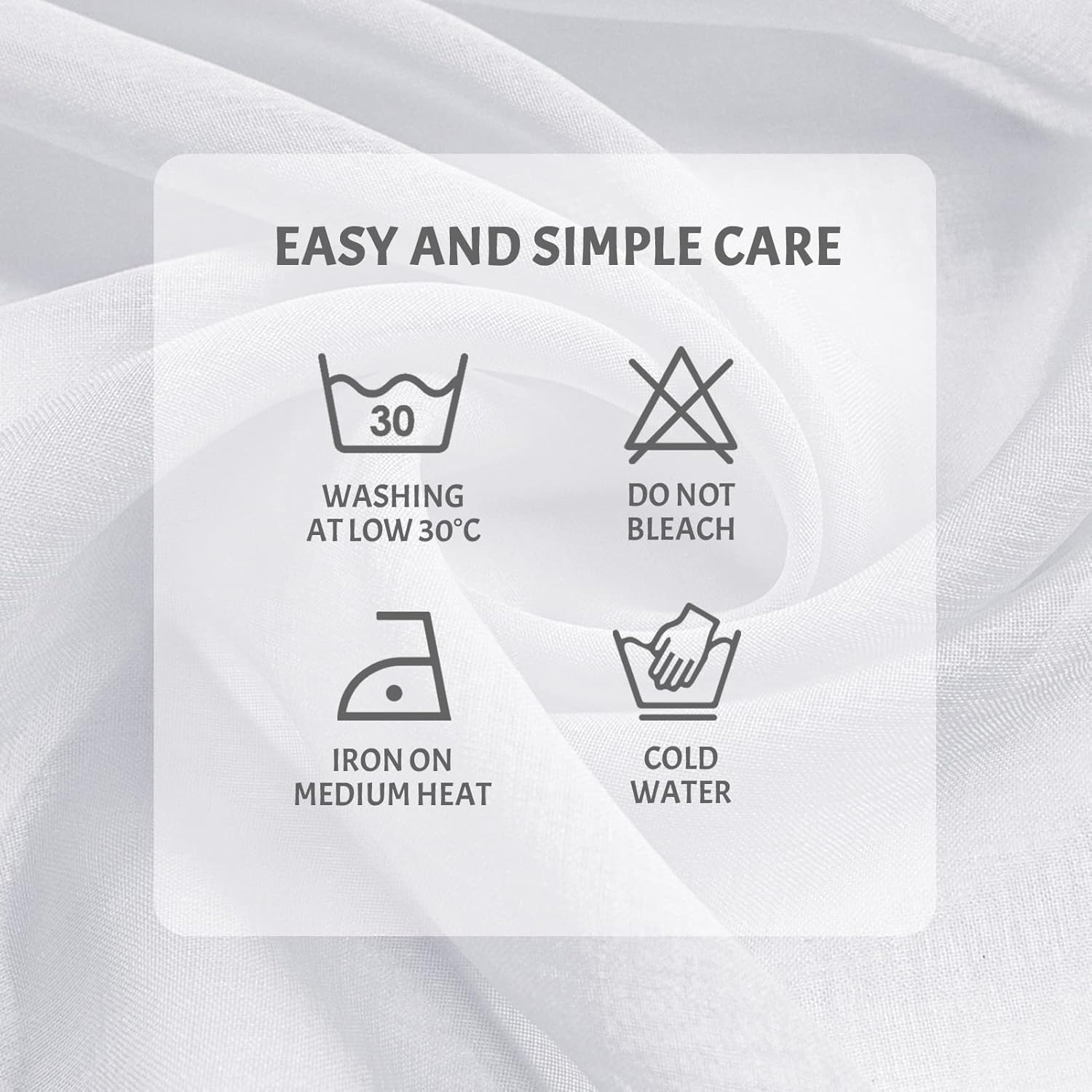 Thumbnail 6 de MRTREES Cortina Visillo Moderno para Ventana, 2 Piezas🧵