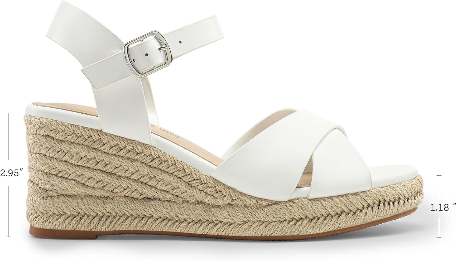 Thumbnail 5 de DREAM PAIRS Espadrille Dressy Wedge Sandals for Women — Raffia-Style Platform Wedges with Adjustable Buckle