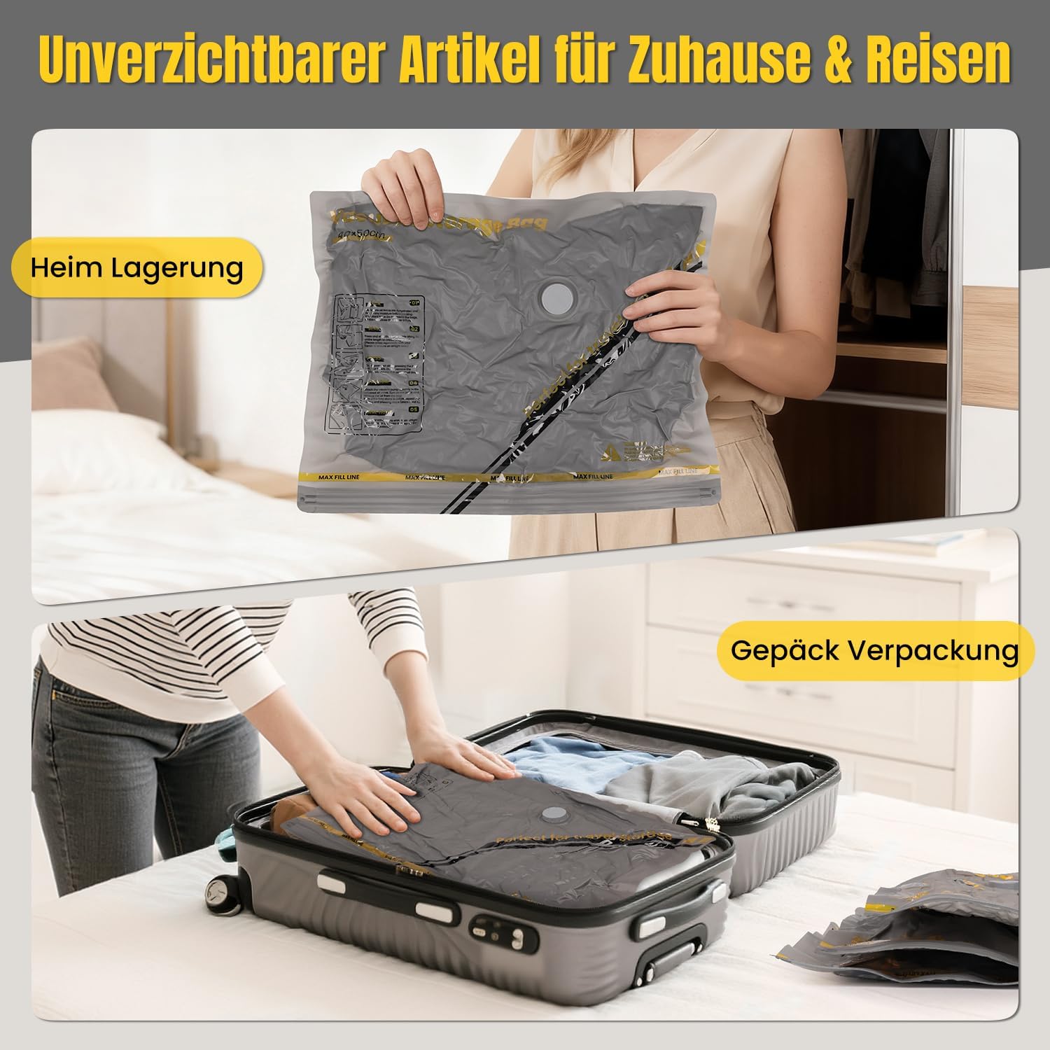 Thumbnail 5 de Vakuumbeutel 15er Set mit kabelloser Pumpe 1800 mAh