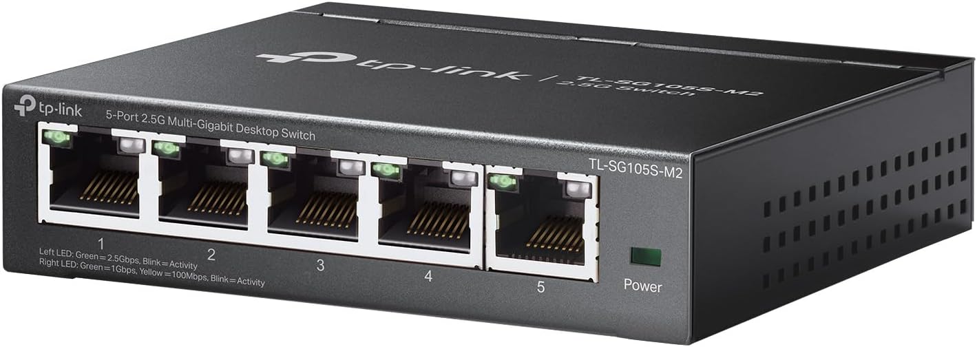 TP-Link TL-SG105S-M2 2.5G 5-Port Ethernet Switch 📺