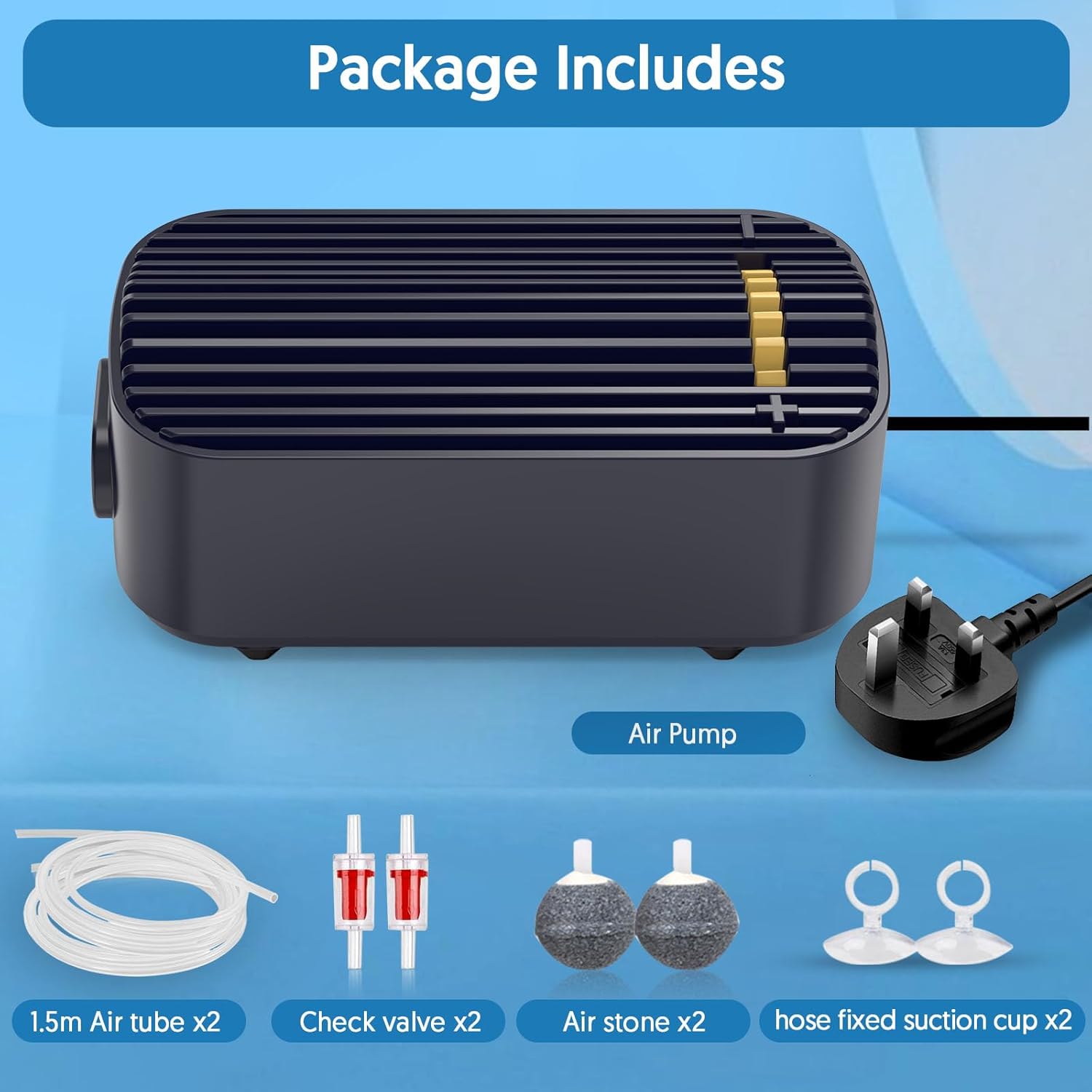 Thumbnail 6 de QZQ Air Pump Silent Adjustable 450 L capacity 🐠