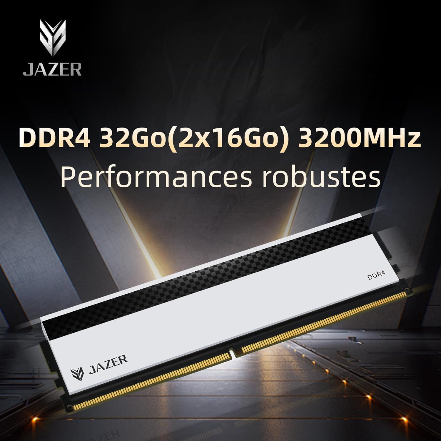 Thumbnail 1 de Mémoire RAM JAZER DDR4 32 Go 3200 MHz