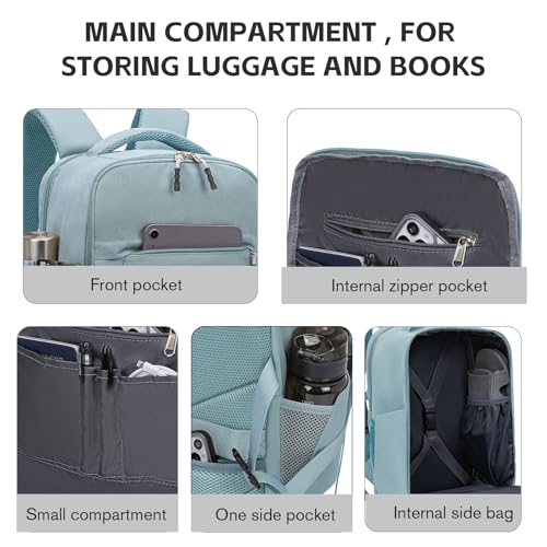 Detalle 2 de Mochila Hayayu 40x30x20 para Ryanair y cabina de avión (14 pulgadas)