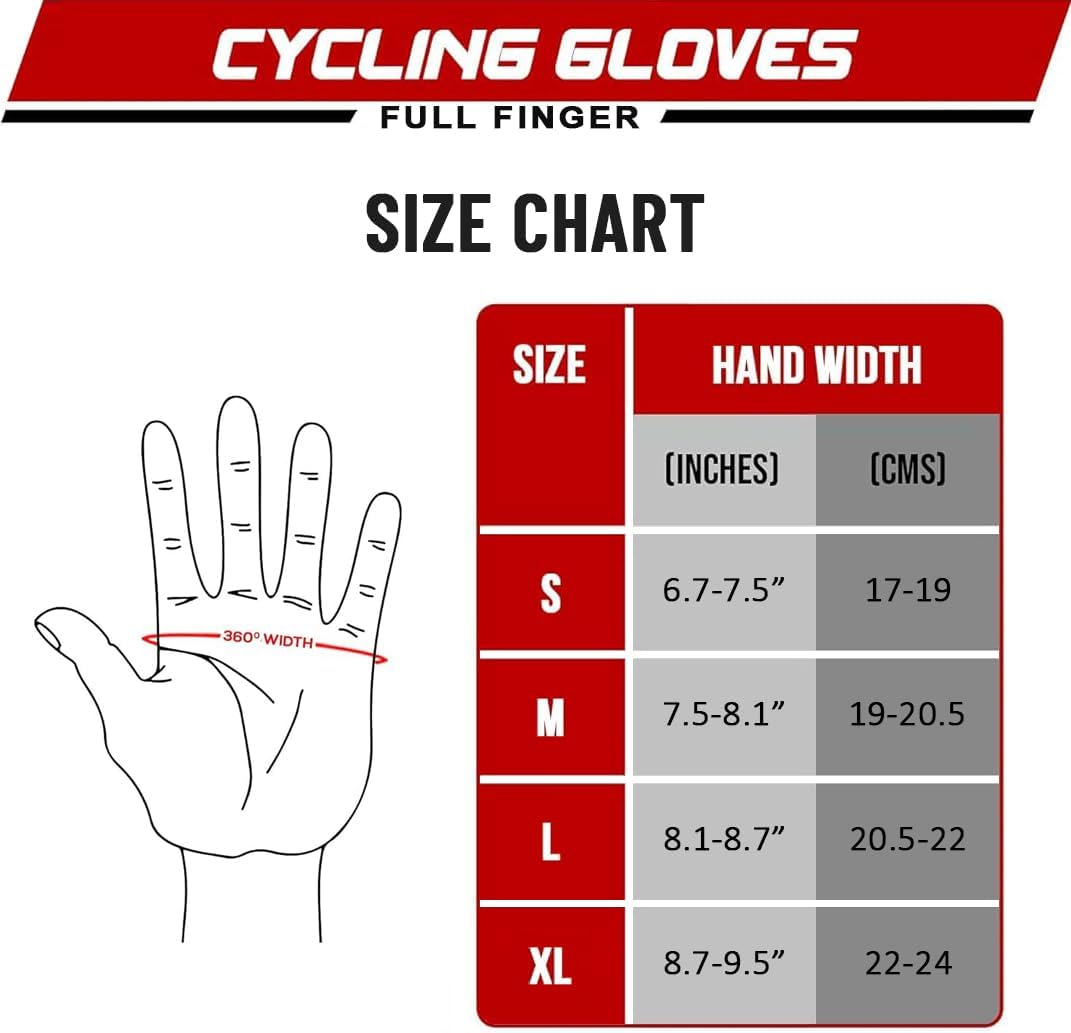 Thumbnail 5 de I Kua Fly Vollfinger Fahrradhandschuhe – Gel-Puffer, Touchscreen-kompatibel, MTB