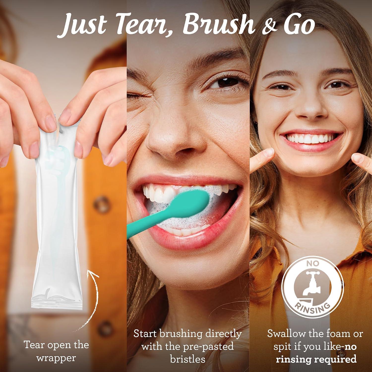 Thumbnail 3 de GuruNanda Ready-to-Go Disposable Mini Travel Toothbrushes 70 ct 🪥