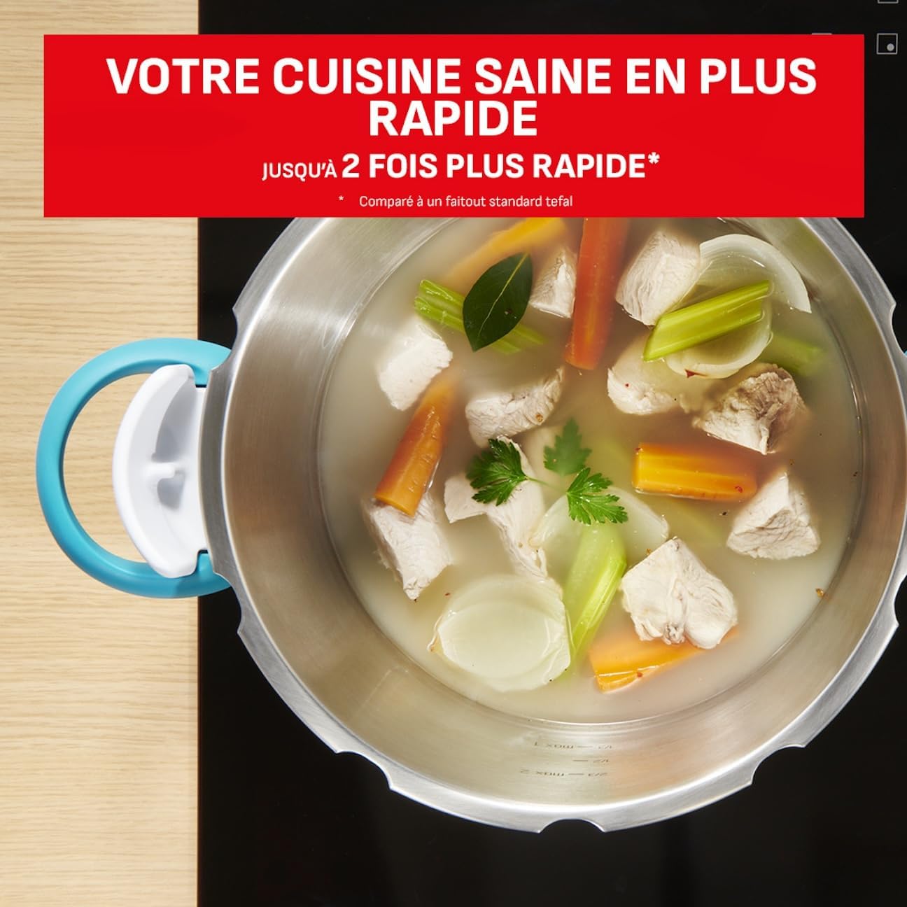 Thumbnail 1 de SEB ClipsoMinut' Easy+ 6L autocuiseur induction