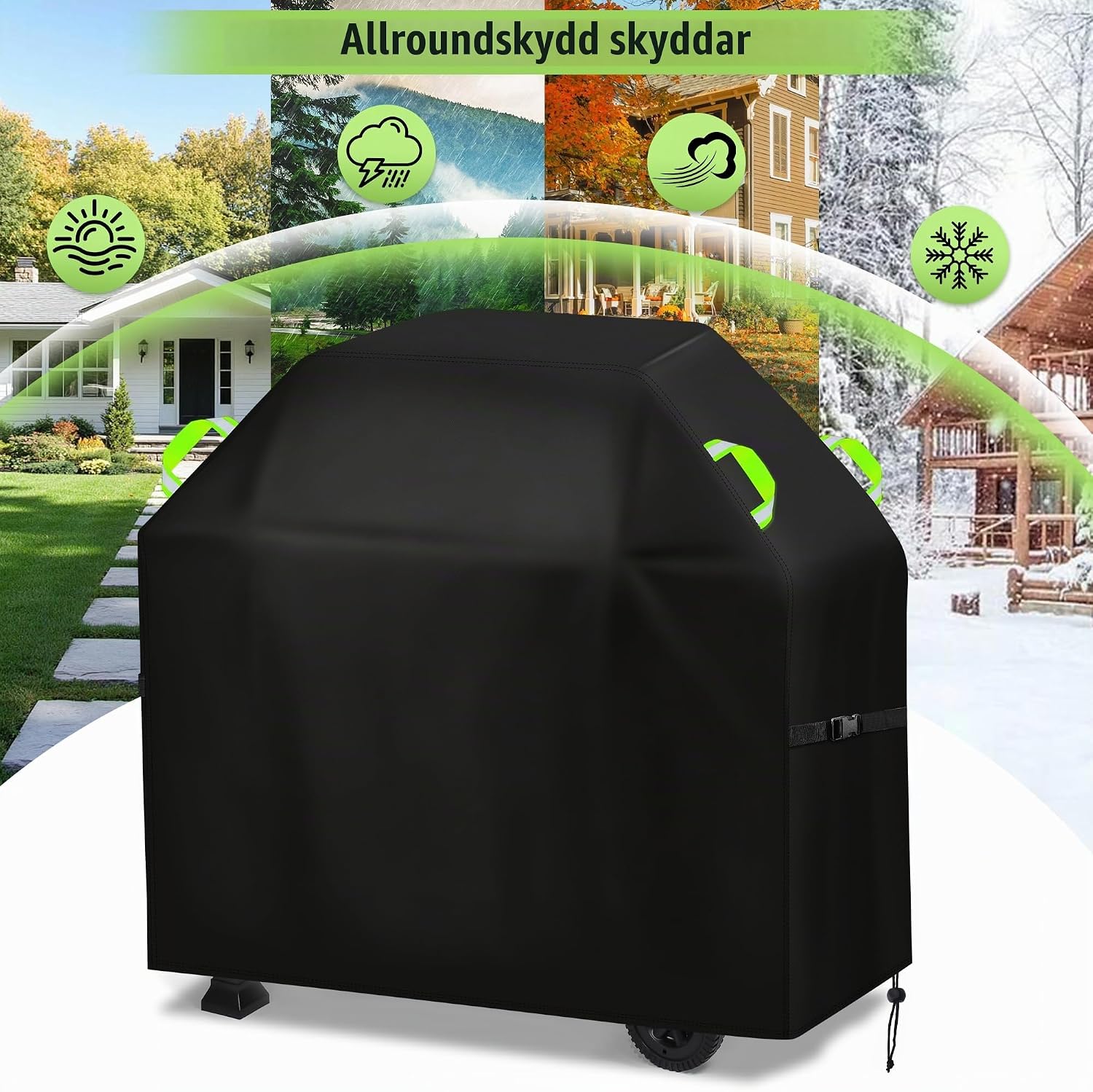 Thumbnail 6 de Gucass B12-0187-01 grillskydd i 420D Oxford, 145 × 60 × 120 cm