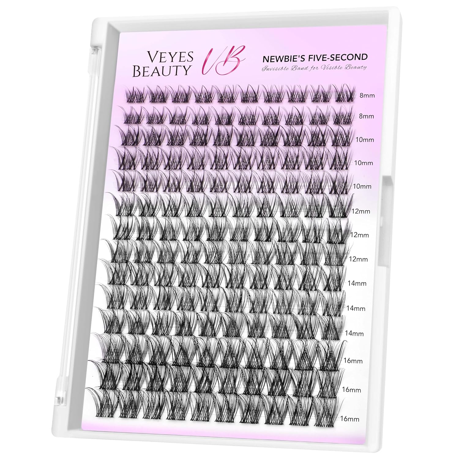 Detalle de VEYESBEAUTY LuxeBold 8-16mm Mixed Lash Clusters