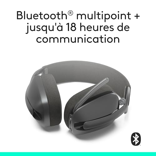 Detalle de Logitech Zone Vibe 100 — Casque d'écoute sans fil léger pour travail et loisir