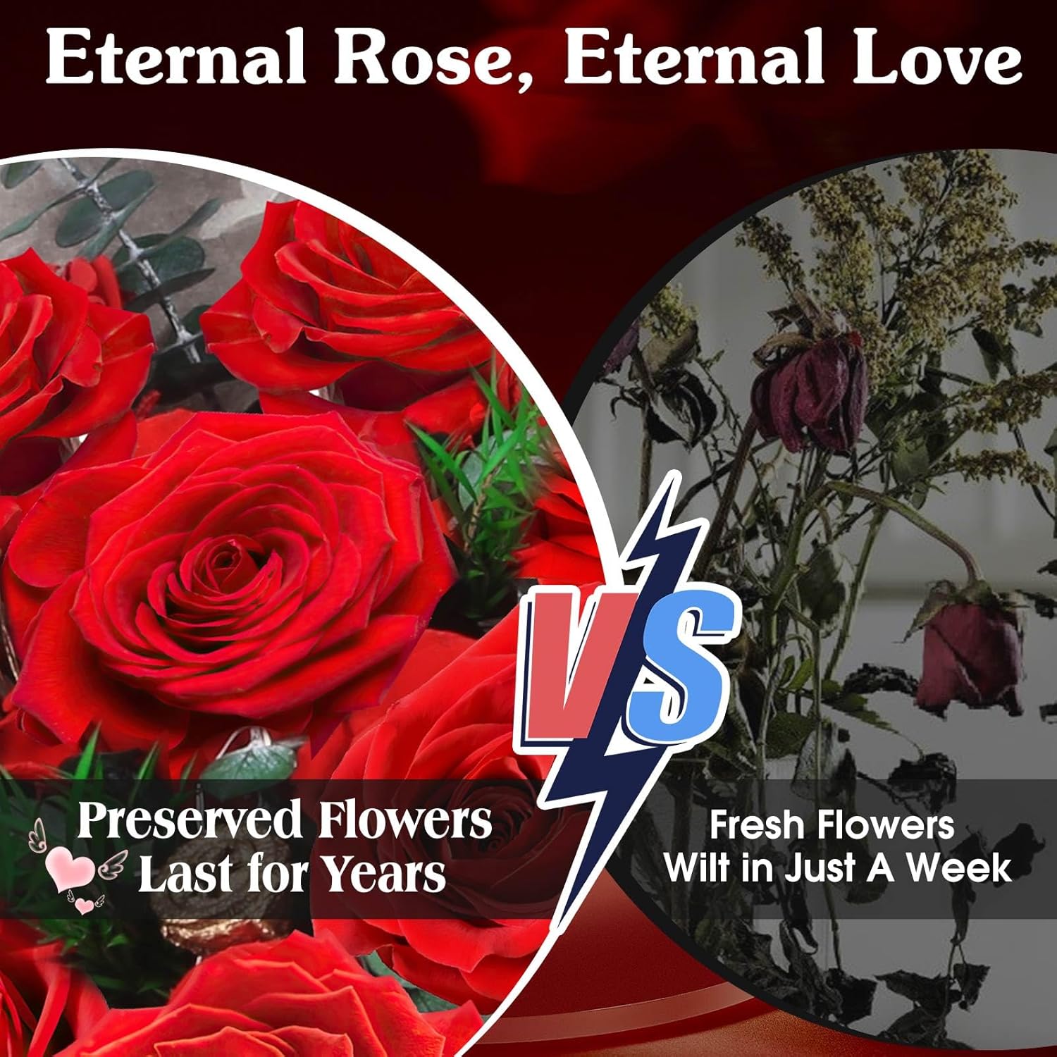 Thumbnail 2 de ADDWel Bouquet Rose Éternelle 24 roses 🌹