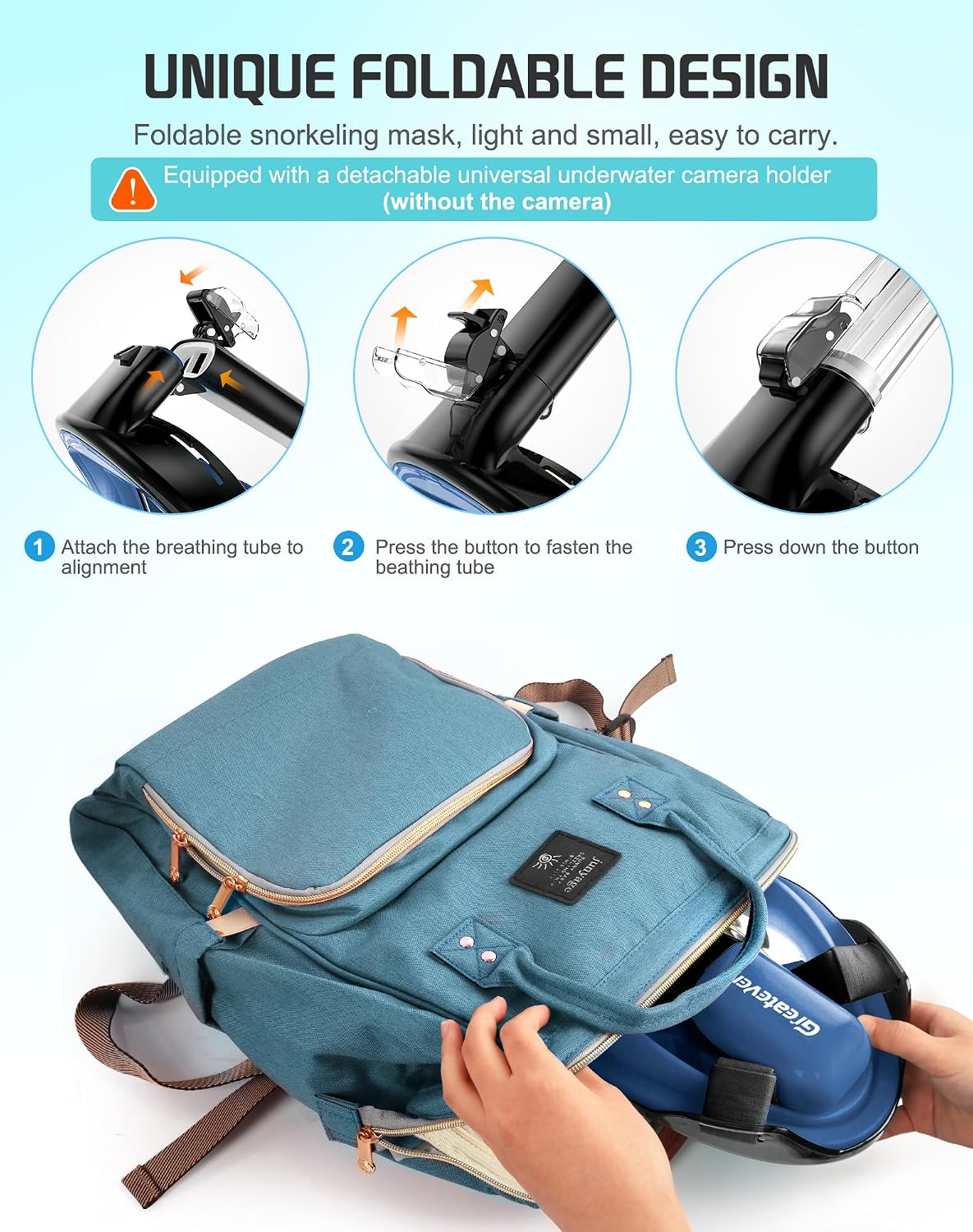 Thumbnail 6 de Greatever Full-Face Snorkel Mask G1