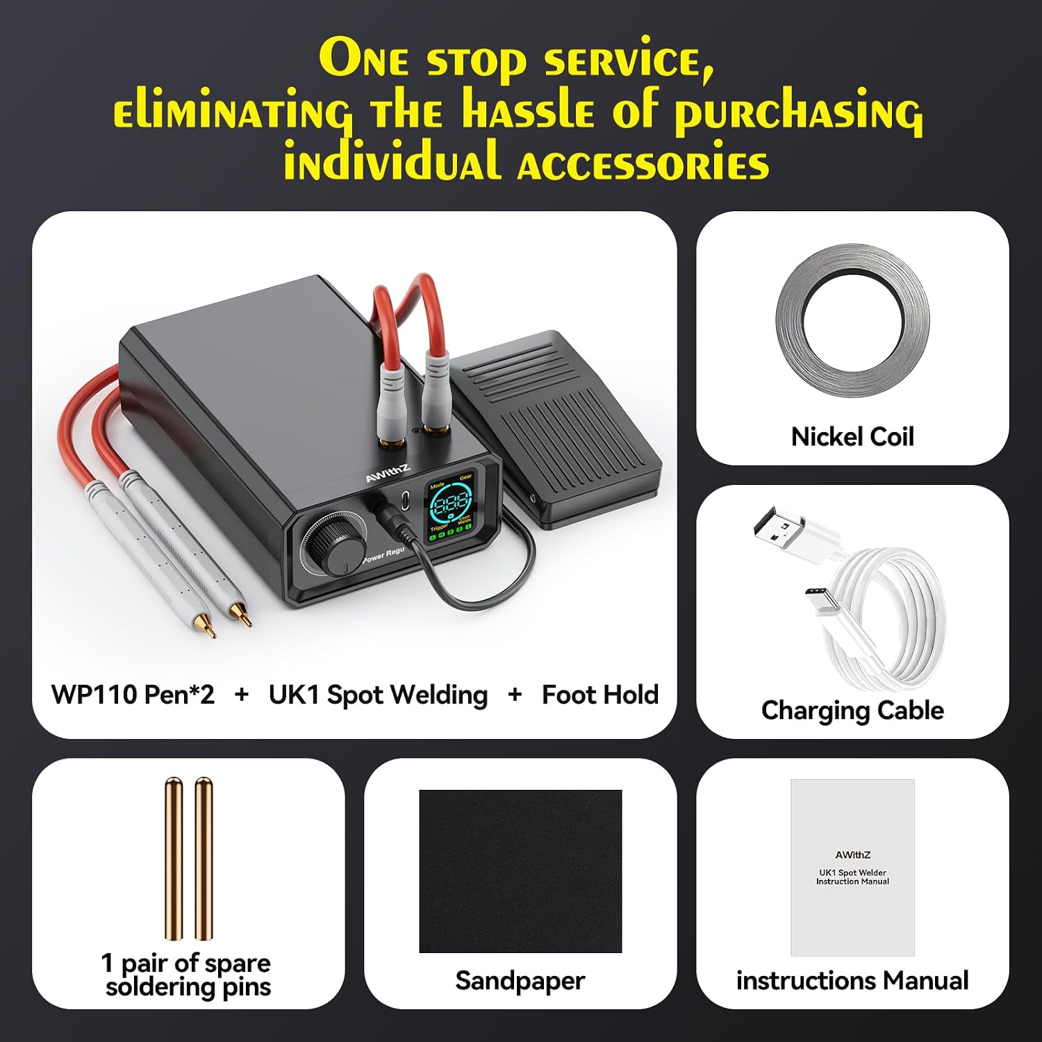 Thumbnail 5 de AWithZ Spot Welder 10000mAh, Dual Pulse