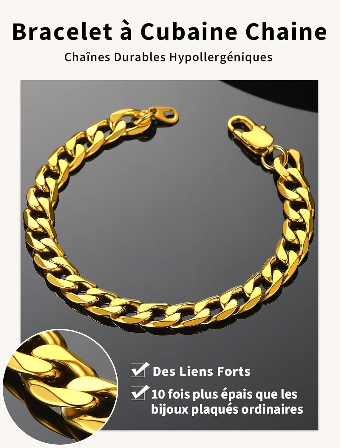 Detalle 2 de ChainsHouse Bracelet Gourmette 21 cm đ