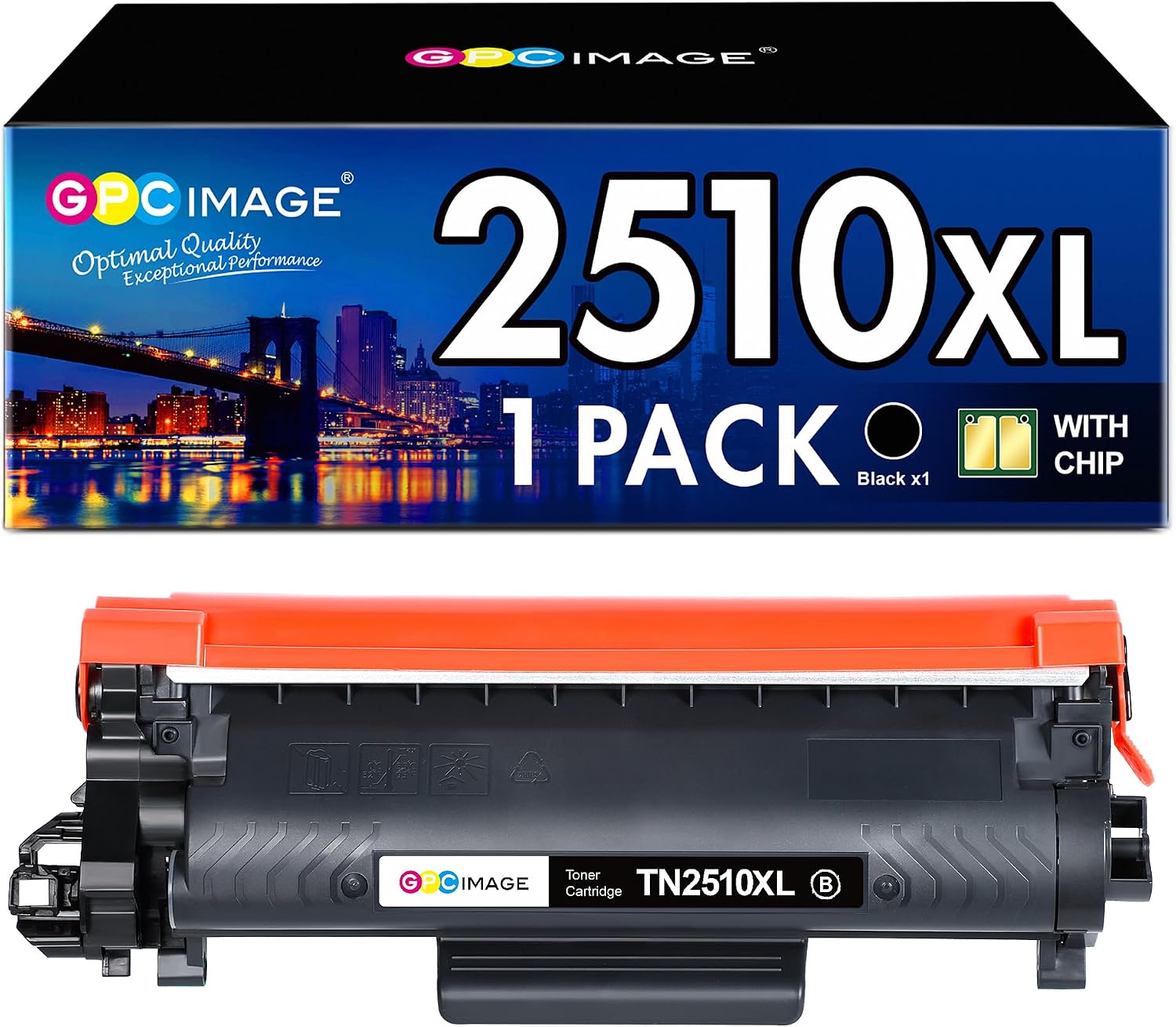 Detalle de GPC Image TN2510XL High Yield Toner 1 x Black đź–¨