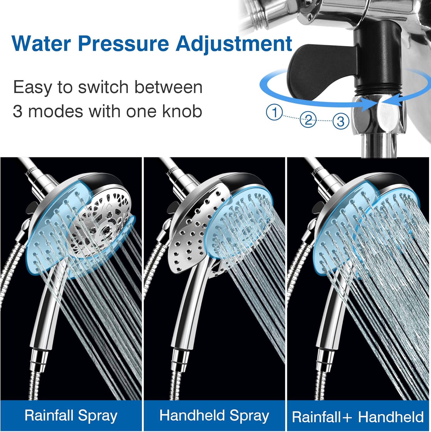 Detalle 2 de INAVAMZ Hand Held Shower 59" High Pressure