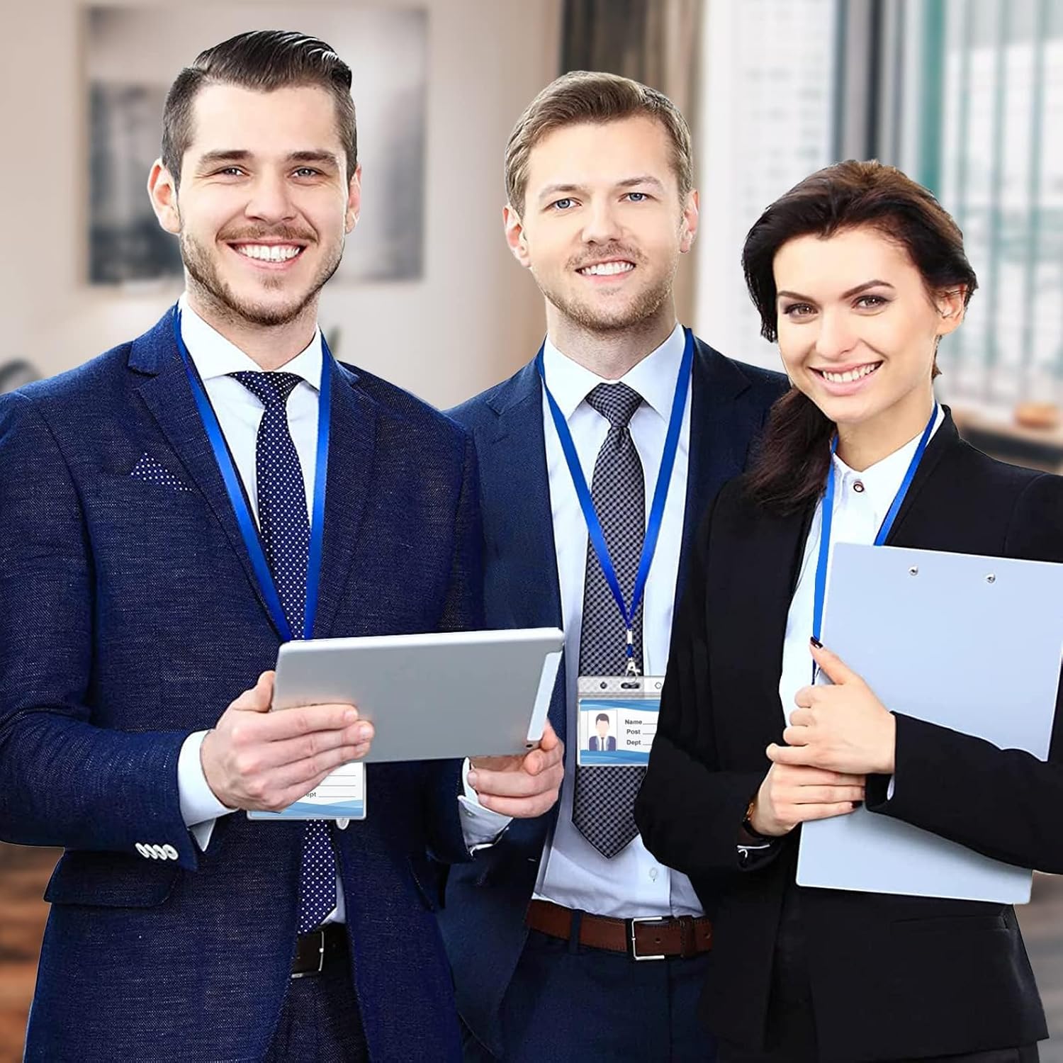 Thumbnail 5 de XHDA Blue lanyards with 30 card holders 🎫