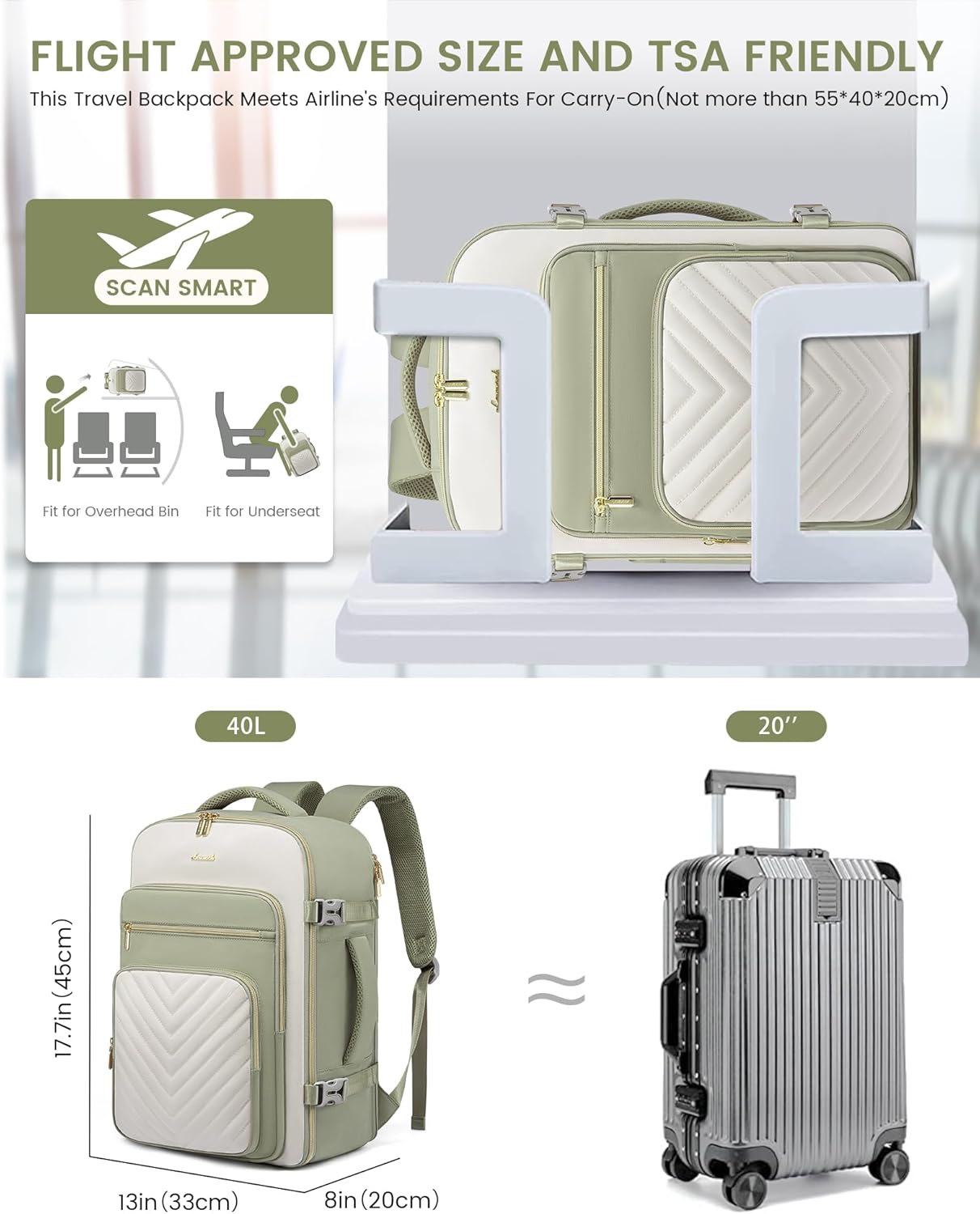 Thumbnail 2 de LOVEVOOK Travel Backpack 40L