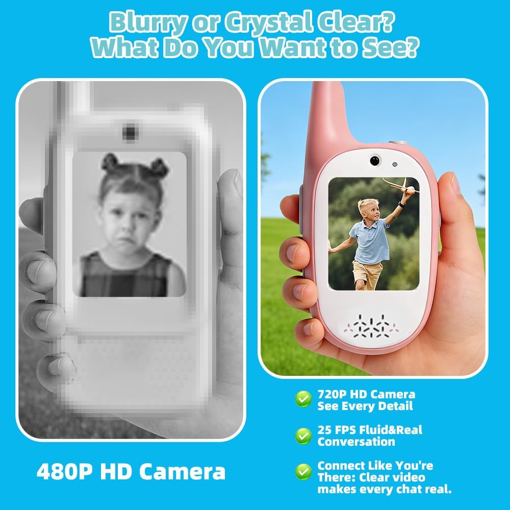 Thumbnail 3 de JGYXQYD Kids Video Walkie-Talkies, 720P