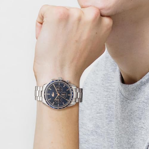 Thumbnail 3 de Lacoste Montre Chronographe à Quartz pour Homme Collection Boston – Bracelet Acier Inoxydable Argenté (2011081)