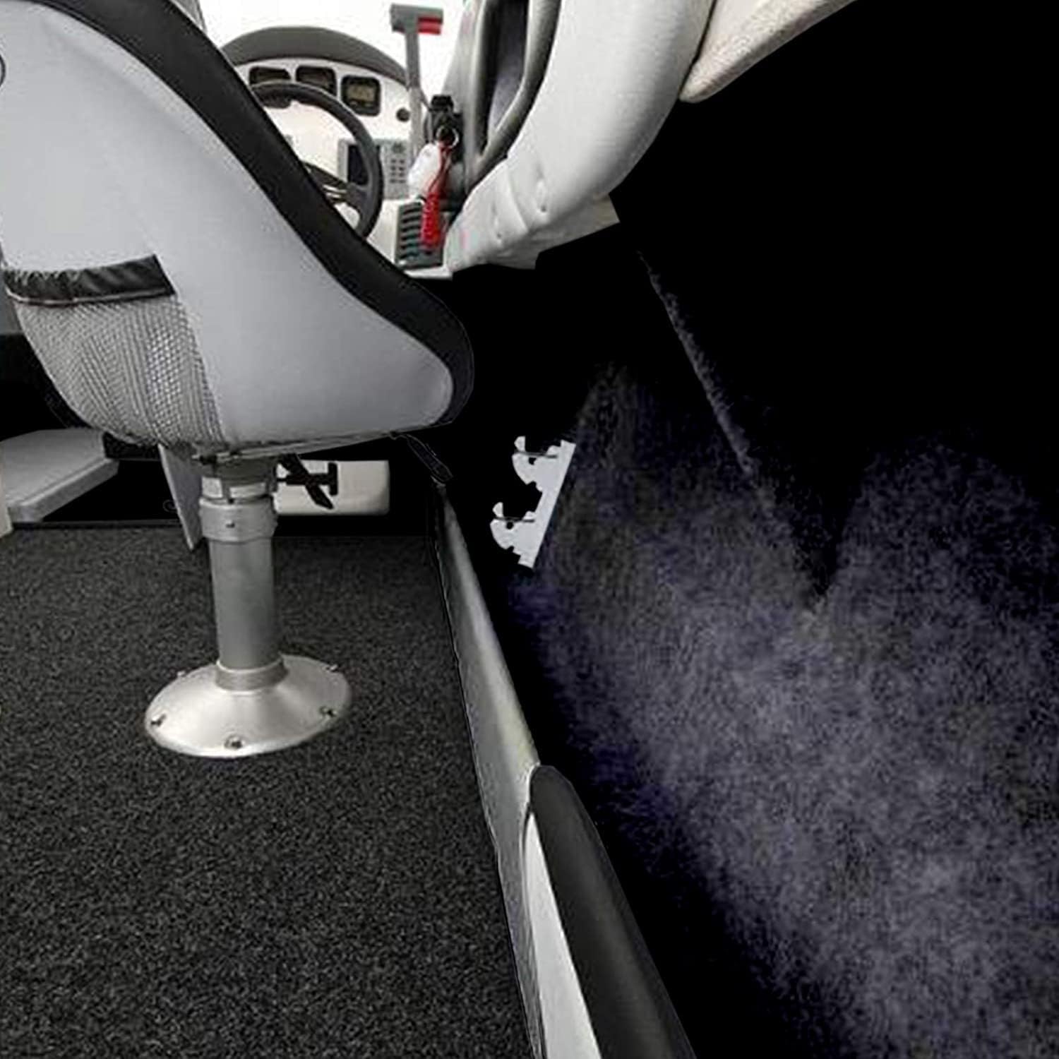 Detalle de KARAT Filzstoff – Bastelfilz, Bespannstoff Kfz Filzstoff, 200 x 150 cm, Schwarz