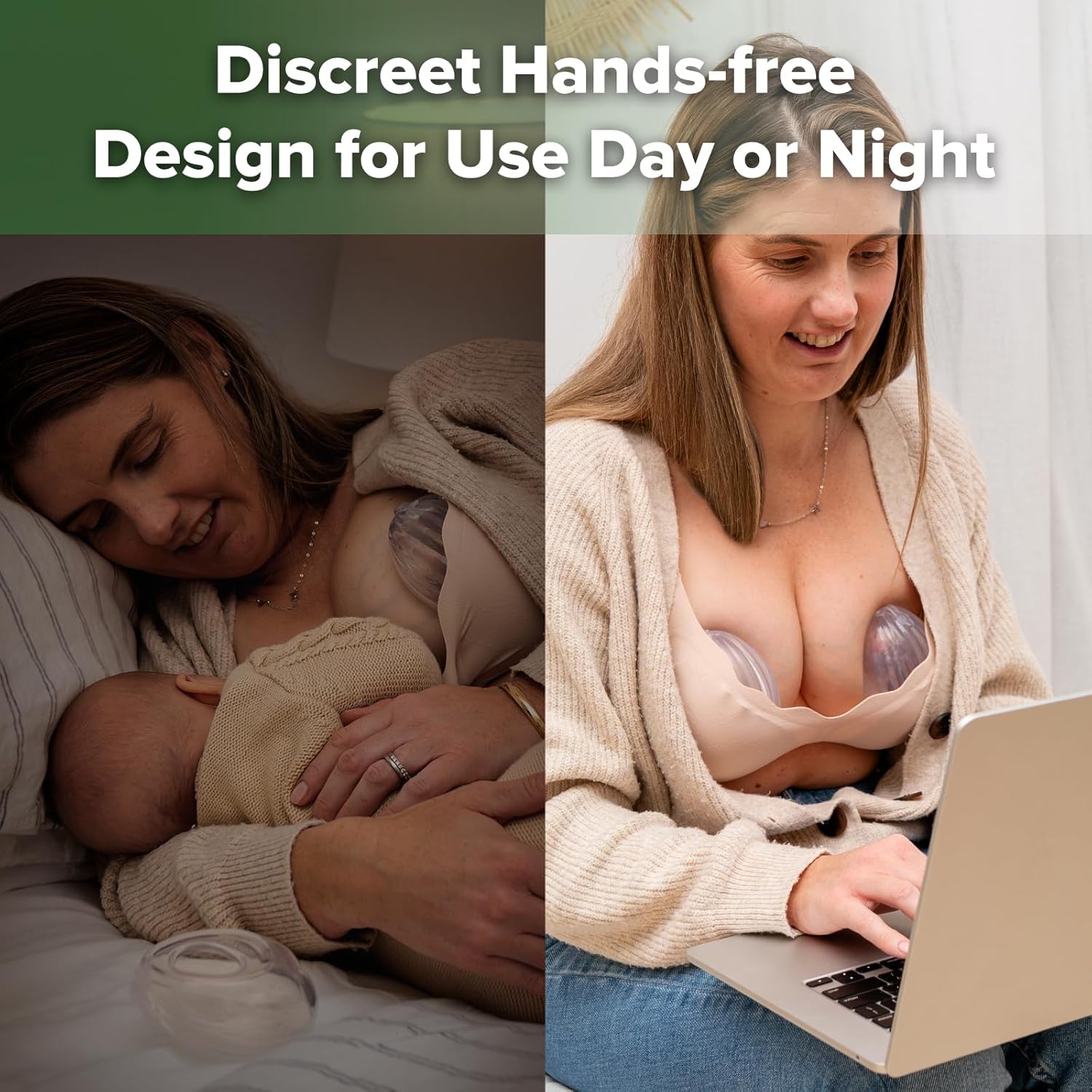 Thumbnail 5 de haakaa Shell tiralatte a conchiglia manuale indossabile, raccolta passiva in silicone, 75 ml